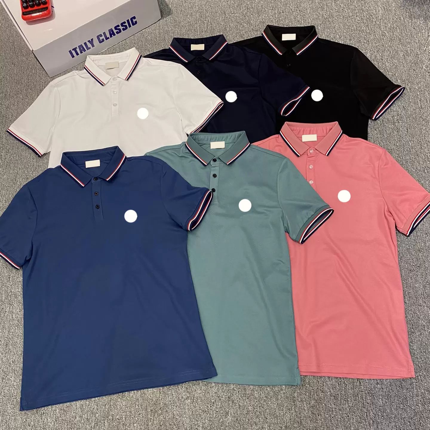 Mens Shirts Women Polo Shirts Tshirts Fashion Embroidery Letter Business Short Sleeve Calssic T Shirt Pants Stand Collar Plus Size New Trend 2024-image-890385070