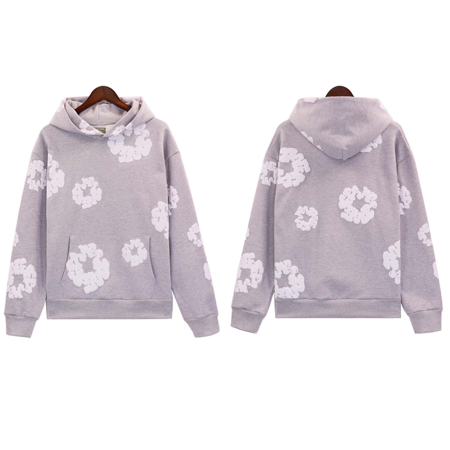 NEW yeah New Designer Men's and Women's Hoodie Sweatshirt Tears Style Kapok Washed Straight