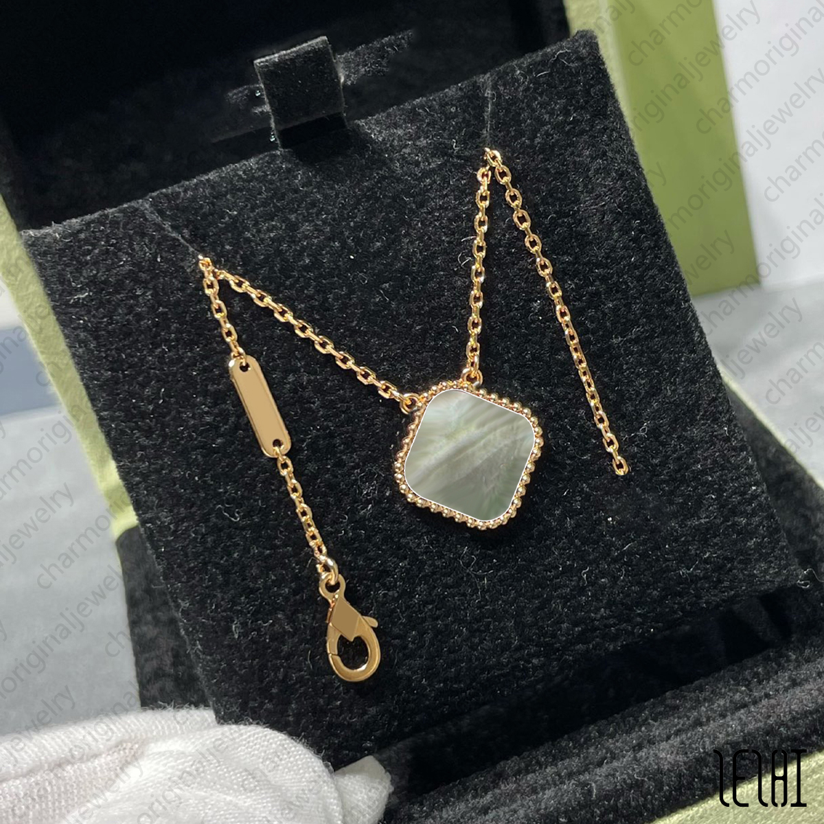 Natural Stone Pendant Cheap Pendants Clovers Necklace Simple Necklaces Chain Pendent Gold Chains For Women Link Links Gldn Jewelry Gold Designer-image-955300882
