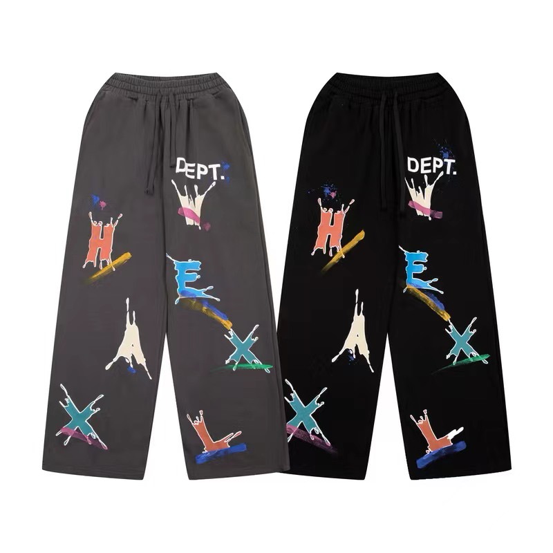 Men's Plus Size Pants Round neck embroidered and printed polar style summer wear with street pure cotton 4w24r
