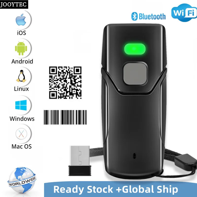 JOOYTEC Wireless 1D 2D Barcode Scanner Bluetooth Mini Support Windows Android POS 240318-image-1066323221
