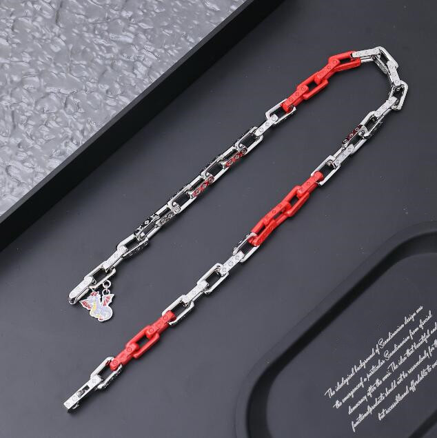 925 Designer Necklace Punk Bracelets Luxury 18k Gold plated Bracelet Necklace Set For Woman Men Hip Hop Chain Bracelet high quality cuban gold br-image-718210050