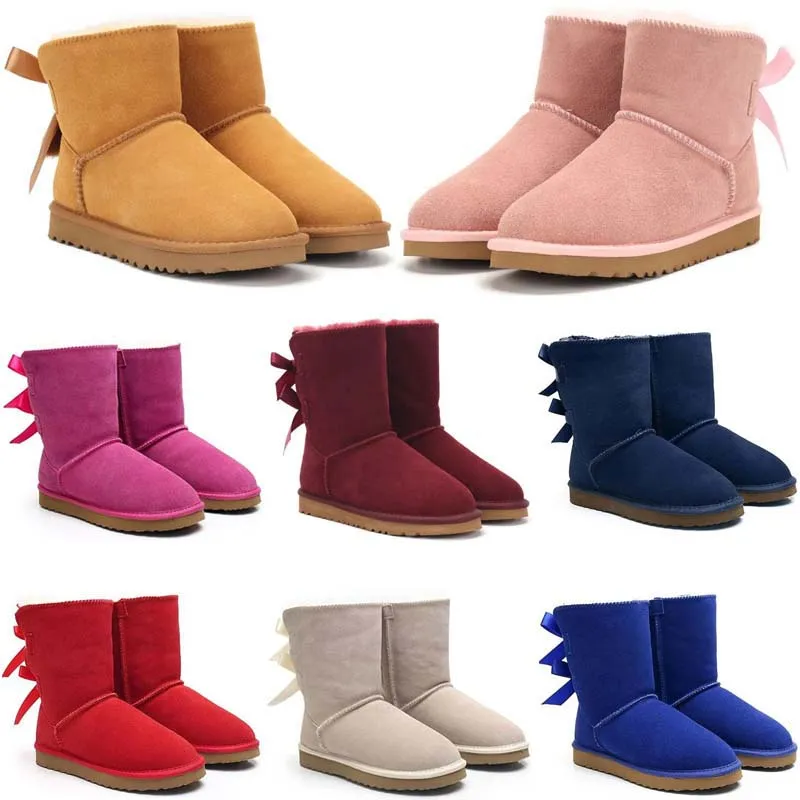 Boots fluffy snow boots tazz tasman mini women winter australia platform boot slipper ankle wool shoes sheepskin real leather classic designer bo-image-955559017