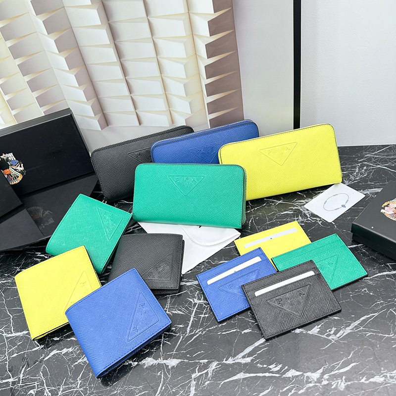 Women card holder designer wallet purse genuine Leather men Purses Key Ring High quality clip Mini wallet cardholder luxurious Short coin wallet-image-955894634