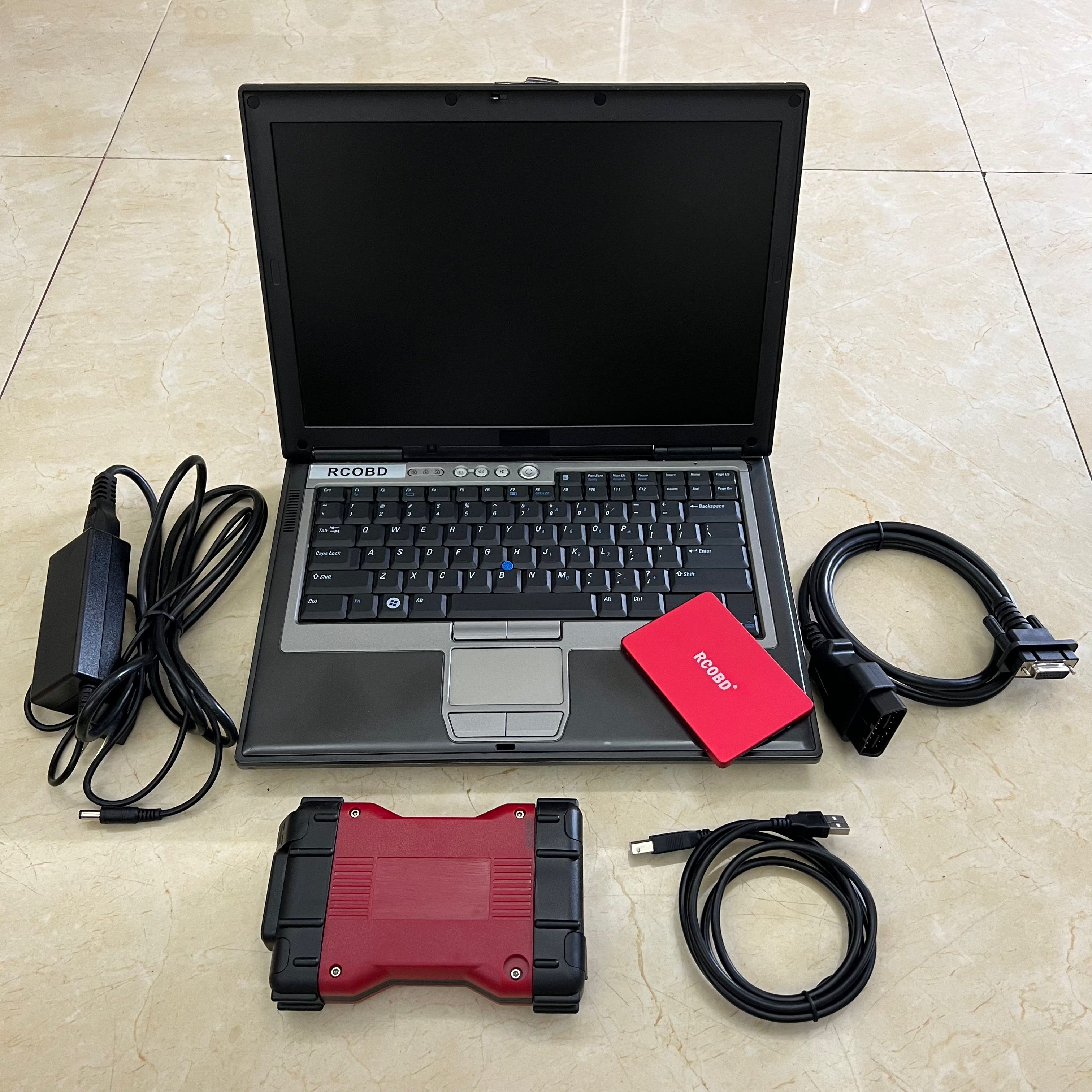 Outil de diagnostic de voiture VCM2 de haute qualité pour Ford pour Mazda VCM II IDS V129 OBD2 Tool VCM 2 avec ordinateur portable D630 prêt à l'