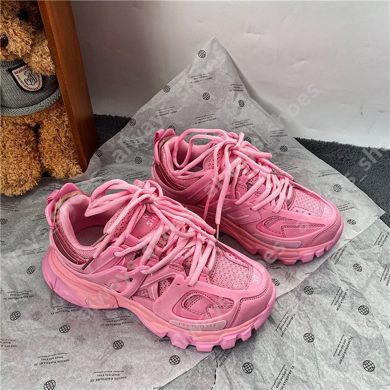 Luxury Designer Track and Field 3.0 Sneakers Man Plateforme Chaussures décontractées Blanc Blanc Black Net Nylon Sports en cuir imprimé Chaussure