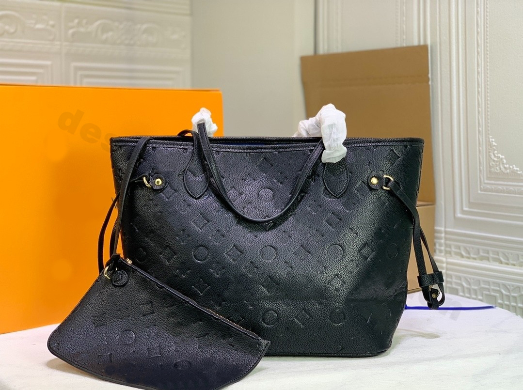 10a women luxurys designer totes handbags shoulder bag little large letter embossed woman brown printing flowers tote purses lady large designers-image-916849641