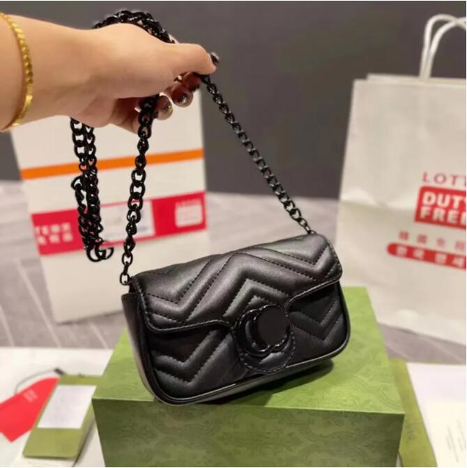 High quality designer bag, mini wallet, crossbody shoulder chain bag, classic Chevron stitched women's handbag, Macaron Color 001-image-956900125