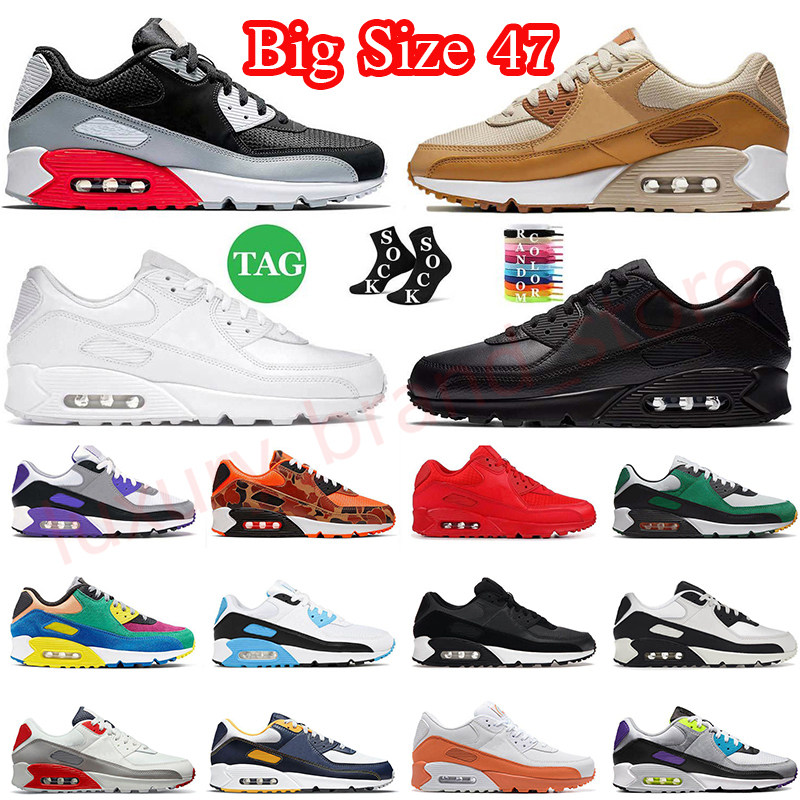 Originals OG 90 Running Shoes For Mens Women 90s Sports 90 Designer Sneakers Phantom Coconut Milk Black White Infrared Caramel Trainers Outdoor S