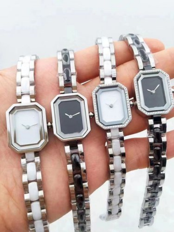 Womens Watch Quartz Battery Ceramics Stainless Strap Diamond dial luxury watches Without Box-image-956702661
