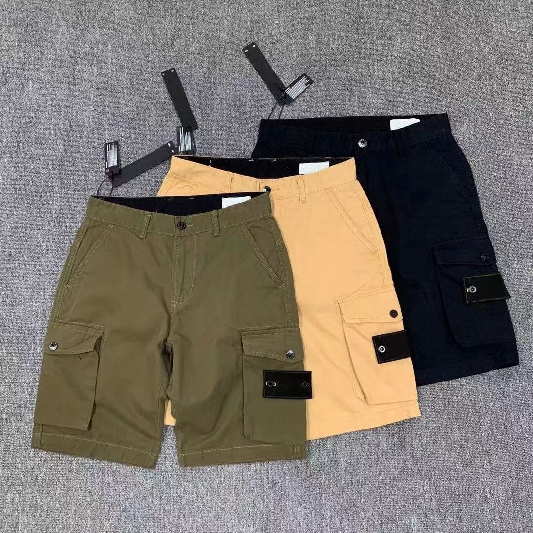 designer mens cargo shorts summer casual board beach shorts pants street vintage outdoor loose shorts luxury brand breathable fashion big pocket-image-956626561