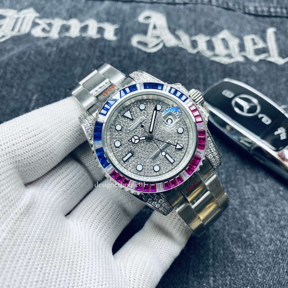 montres de créateurs montre pour hommes de haute qualité Lao Jia Water Ghost couleur pleine pierre à quatre coins montre mécanique entièrement au