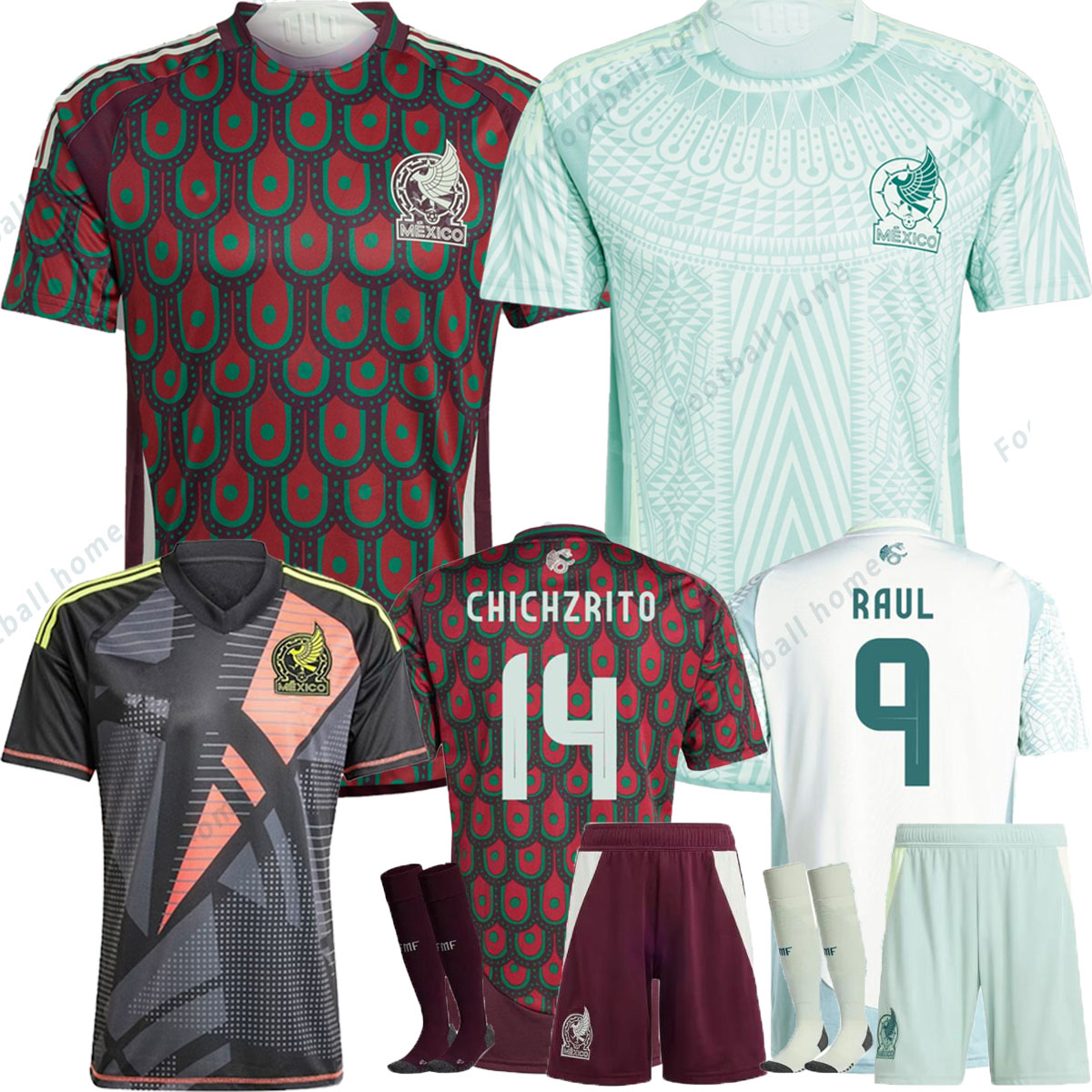 24/25 MeXiCO Soccer Jerseys CHICHARITO National Team Football Shirt Men Kids 2024 2025Kit Home Away Camisetas Copa America Maillot Mexique 1985 Retro GIMENEZ LOZANO 
