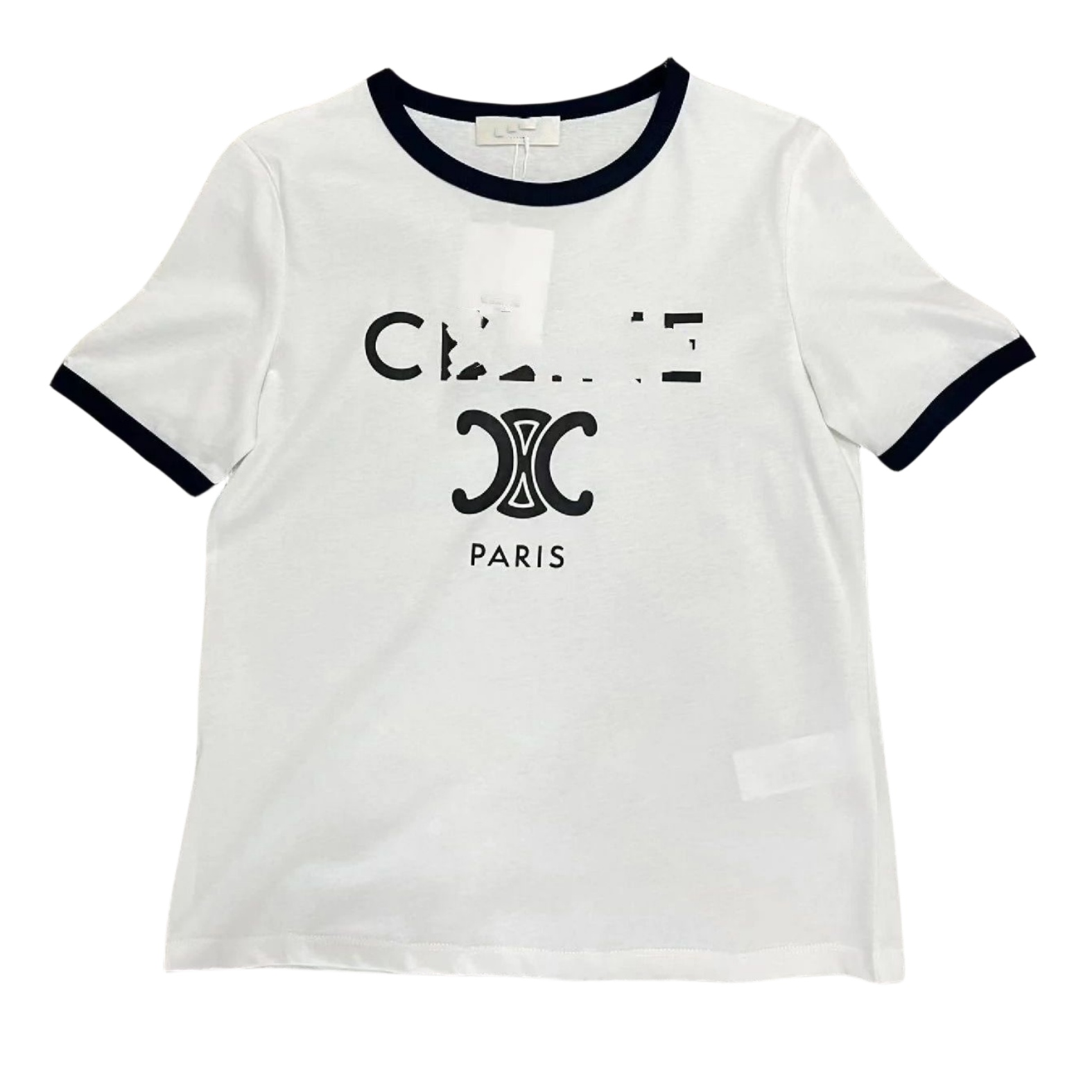 New design women's o-neck short sleeve color block letter print summer t-shirts tees SML