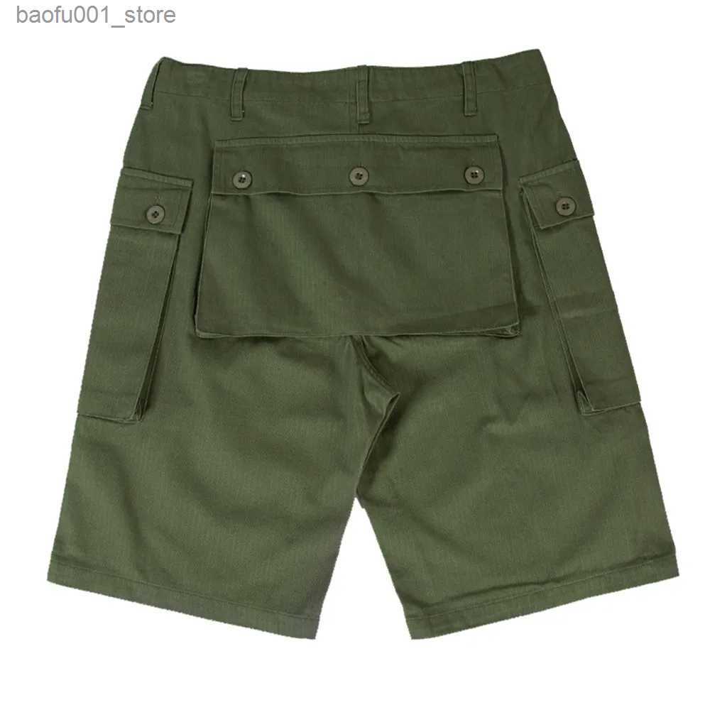 Men's Shorts USMC P44 shorts HBT retro WWII US training underwear tactical running board bottom Army green pocket large Q240329-image-957766274