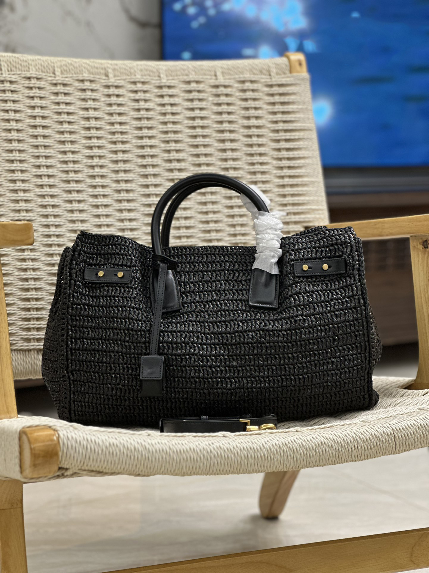10a Top Quality Femmes sac sac de jour Grass Woven Sac de créateur sac fourre-tout