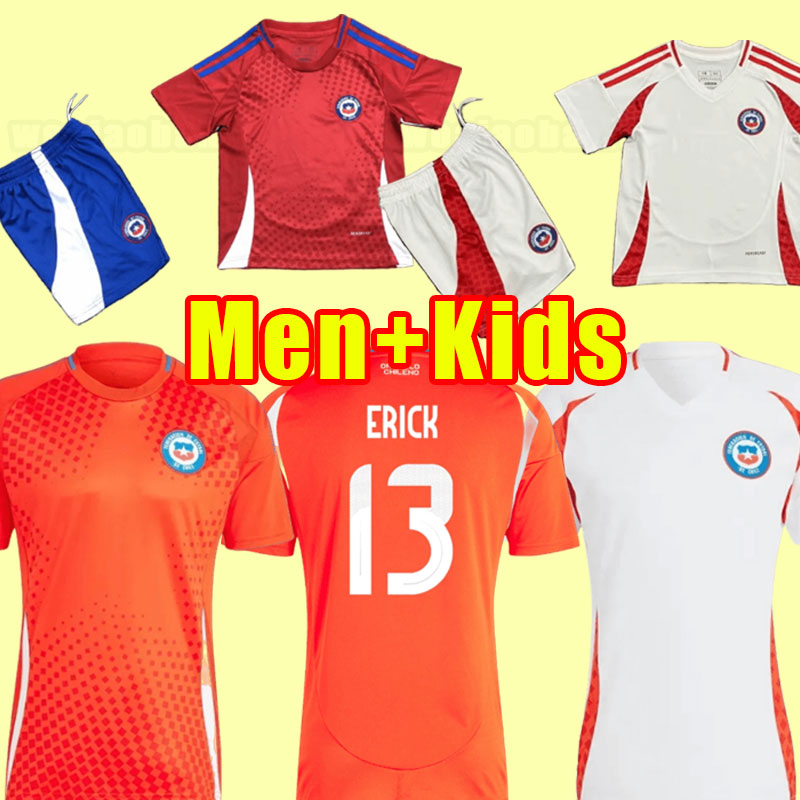 24 25 Chili de football Jerseys Fans Joueur Version Alexis Vidal Medel E.Vargas Coupe du Monde Kirt de football Zamorano Neira Rozental Acuna Men