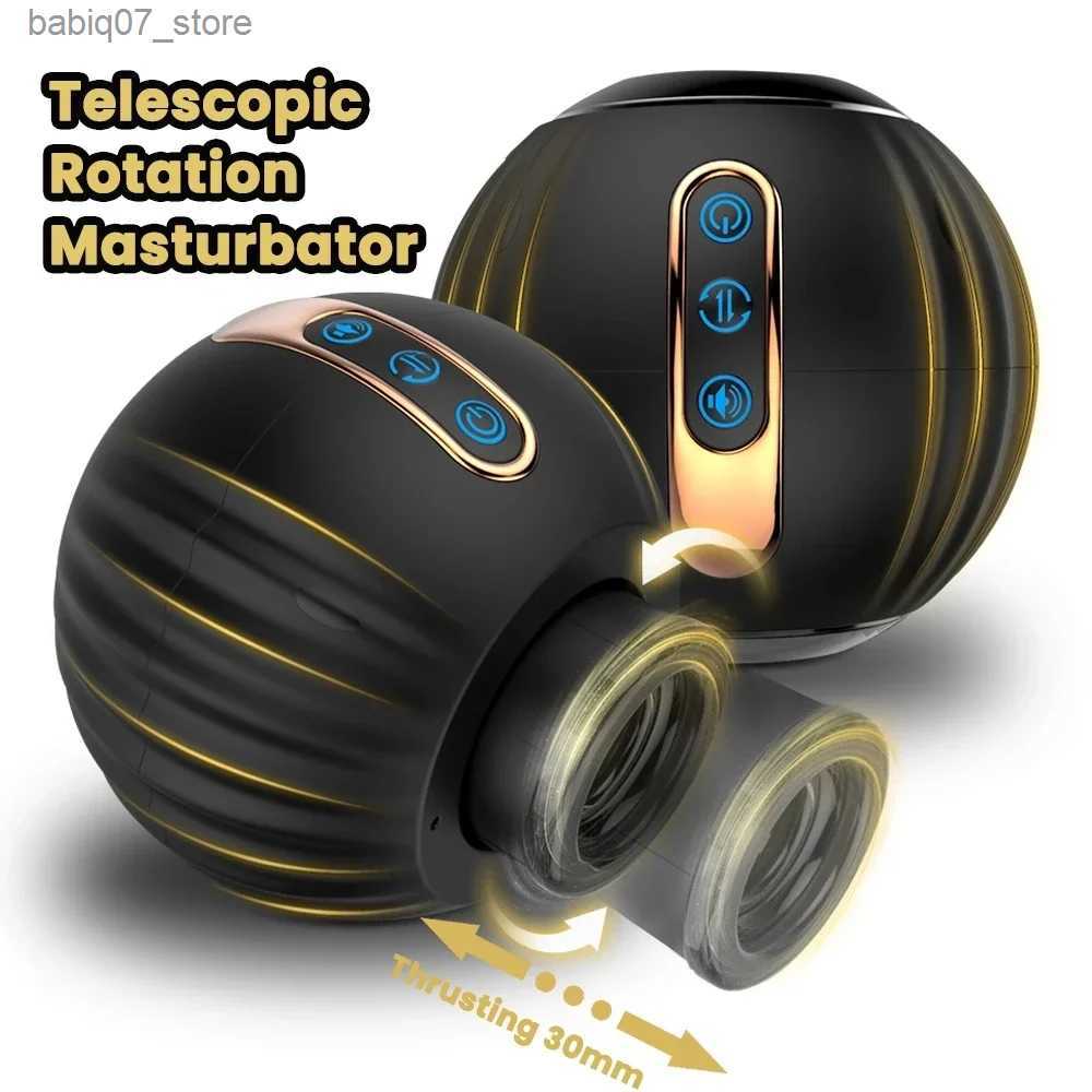 Autres articles de massage Jouet de masturbation masculine Coupe de masturbation rotative à distance automatique pour chat oral masculin Vibromas