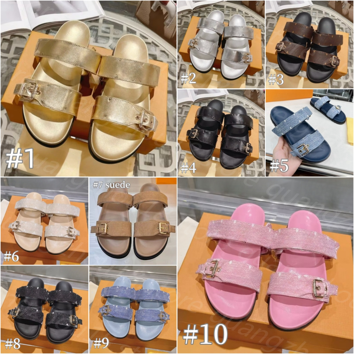 High Quality Designer Slippers for Women Men Fashion Embossed Single Buckle Slippers with VELCRO Summer Holiday Beach Daily Style Shoes 22138 279-image-950710311