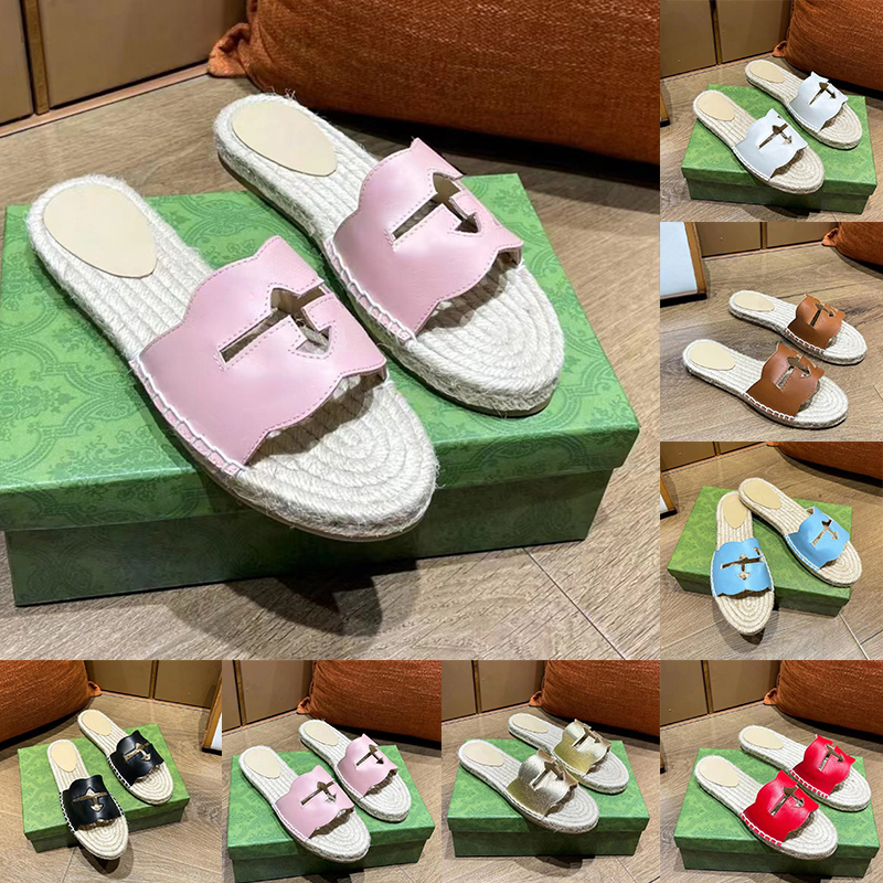 Espadrilles Designer Sandales Pantoufles Pour Femmes Dames Mode Luxe chaussure pantoufle casquette sandale mules talons diapositives cloquette cl