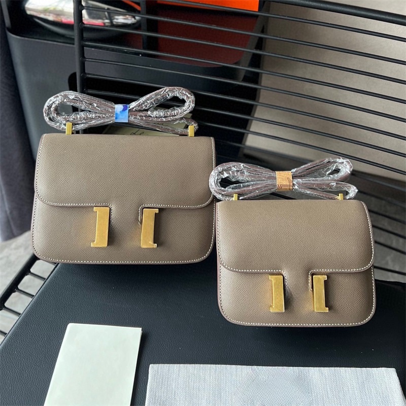 Petits sacs carrés H Design, sac à bandoulière en cuir véritable, différentes couleurs, avec sac de luxe au crépuscule, S0106