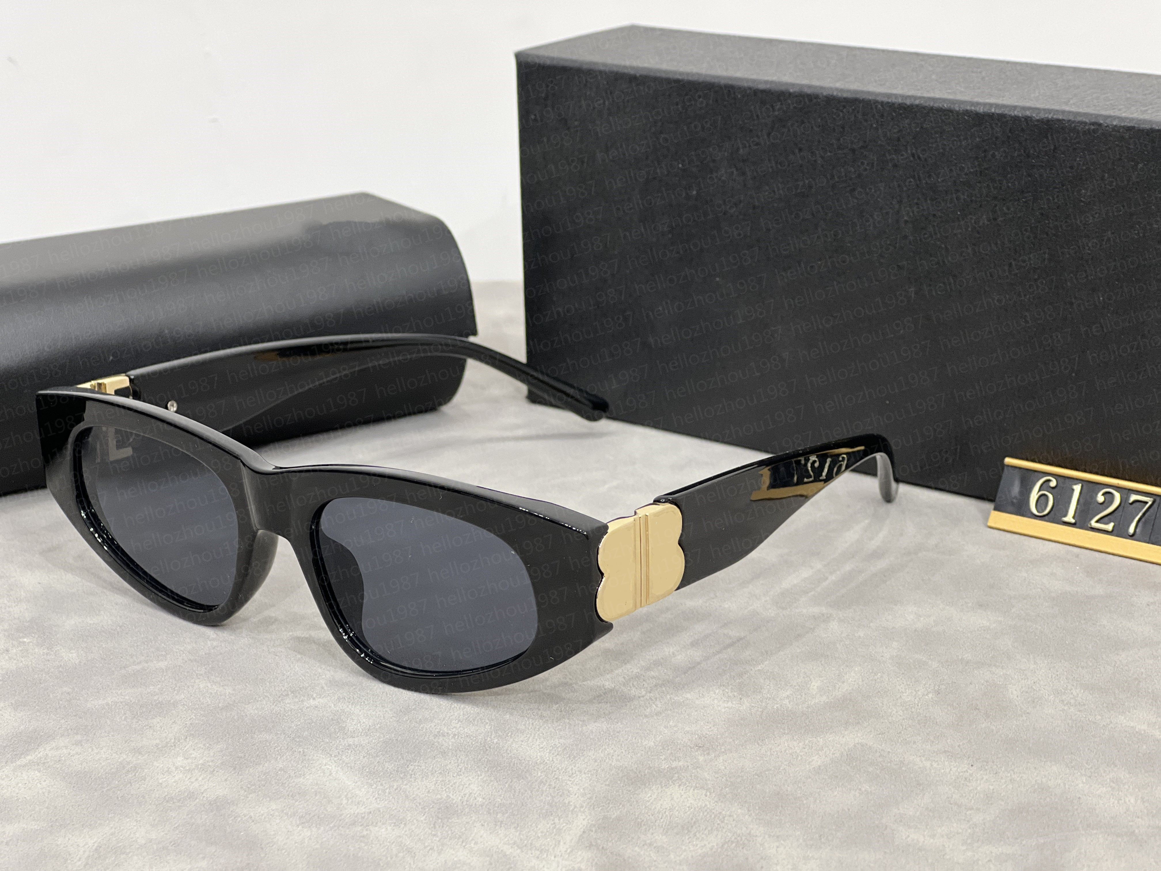 2024 Luxury designer Sunglasses for women Fashion Attitude UV400 Protection Lens Square Full Frame Gold Color Plated Side Logo Gold Sunglasses Ne