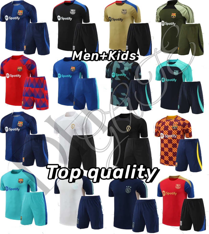 23 24 25PSgSs men and kids soccer tracksuit jersey kit 2023 2024 Paris mbappe mens football jerseys training tracksuits Short 
