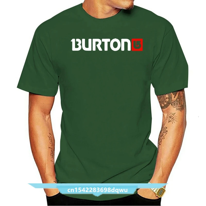 Burton Snowboards T Shirt Cartoon Tee Homme High Quality Top Tees Men Fashion 240315Z