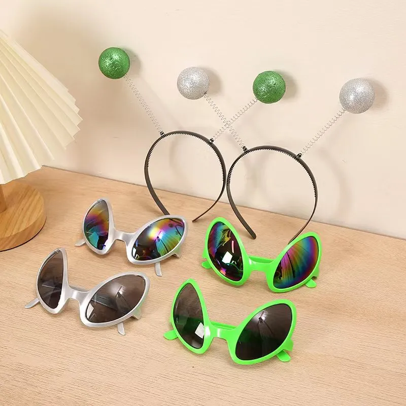 Funny Aliens Glasses Rainbow Lenses Sunglasses Halloween Party Props Favors Accessories for Adults And Kid Glasses