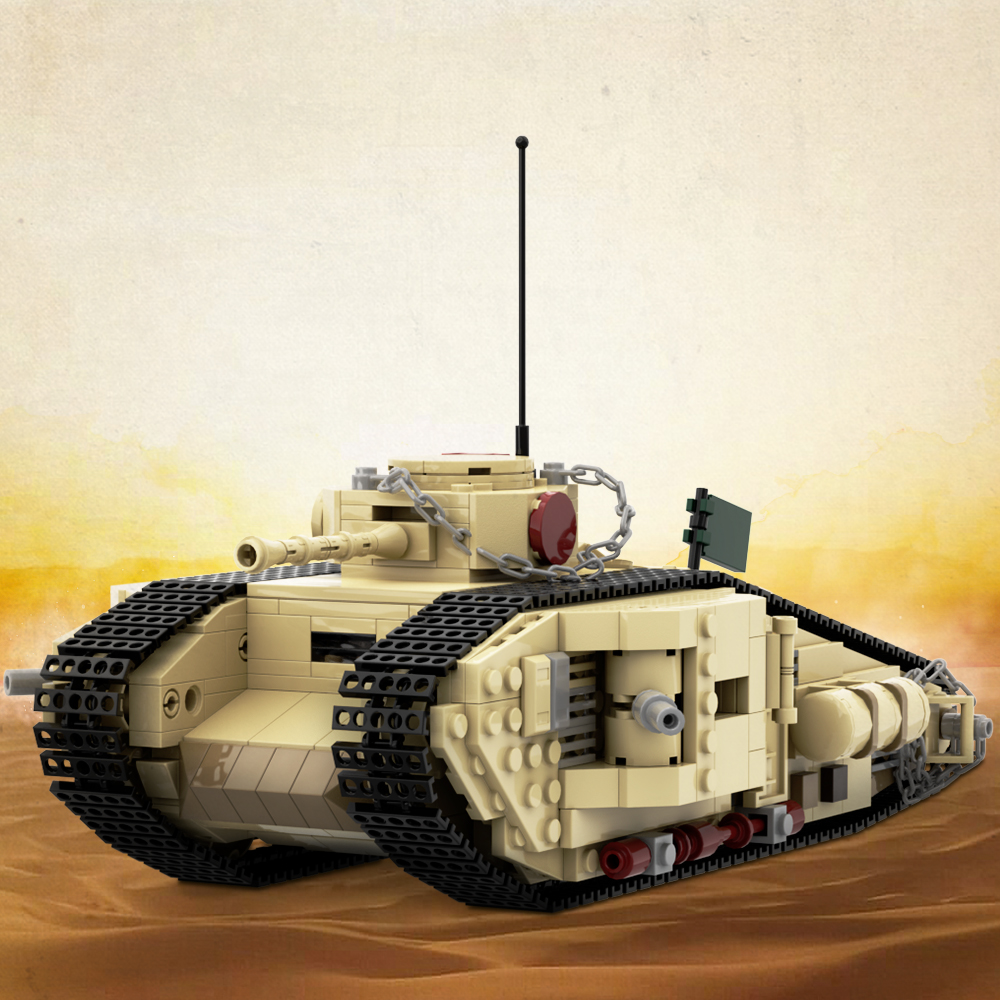 Moc Indiana Jones and the Last Crusade Tank Building Blocks Movies DIY Model Mark VIII Tanks Bricks Sets Kids Adult Gift Toy Set M260309-image-1096807484