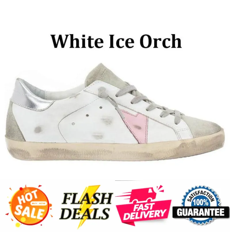 2024 NEW Designer Shoes Golden Women Super Star Brand Men New Release Italy Sneakers Sequin Classic White Do Old Dirty Casual Shoe Lace Up Woman-image-992290728