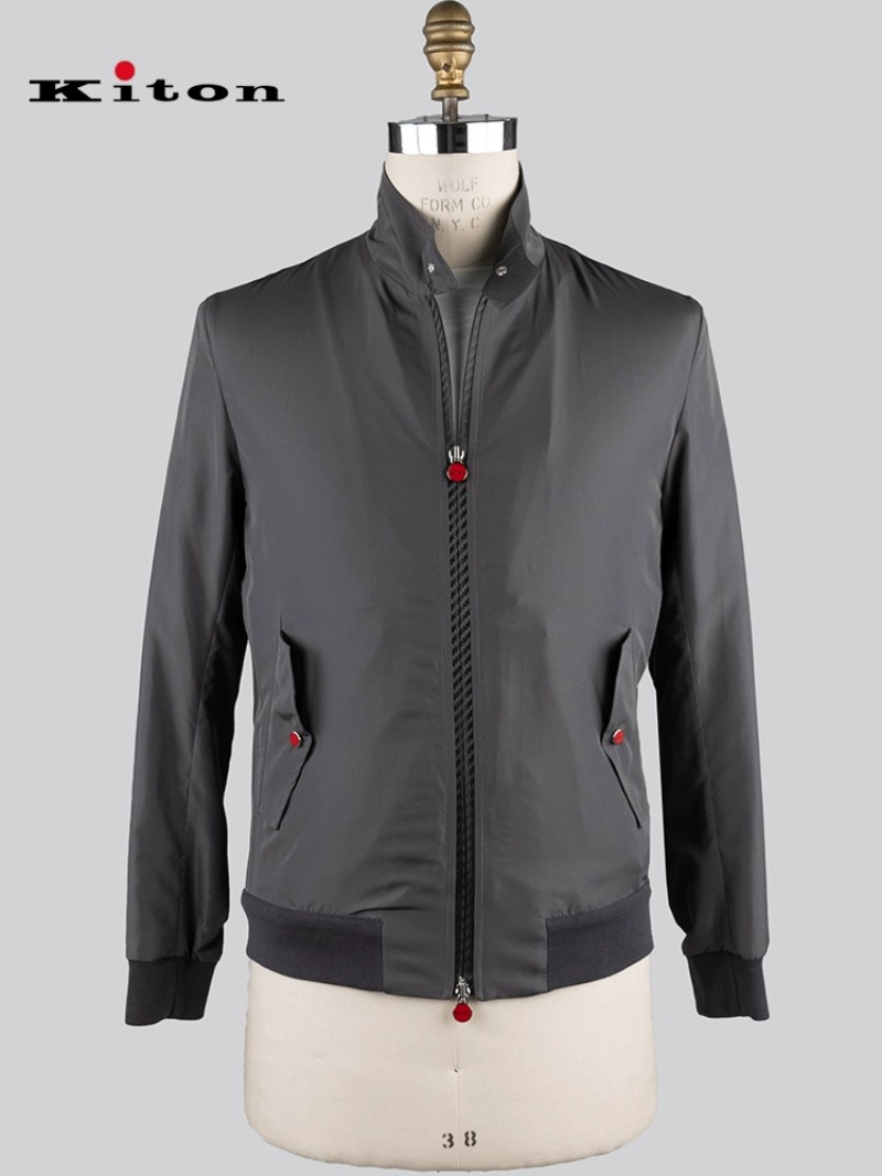 Mens Jackets Kiton Dark Blue Black White Green Nautical Jacket Pilots Light Coat K1289
