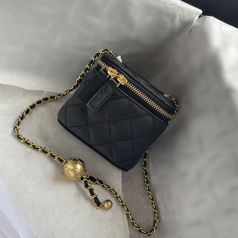 top quality crossbody diamond chain bag classic lozenge Bag women luxury golden globe designer purse leather mini super handbag box lipsticks 230-image-972314797