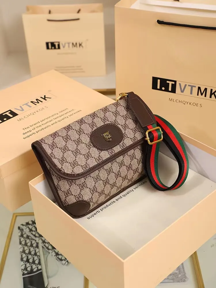 waist bag luxury Shoulder Bag SADDLE designers Moon bag Handbags Brown flower men Tote Brand Letter Leather crossbody bag Brown plaid waist bags-image-971709340