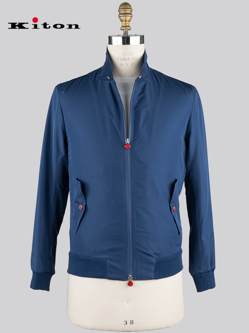 Mens Jackets Kiton Dark Blue Black White Green Nautical Jacket Pilots Light Coats