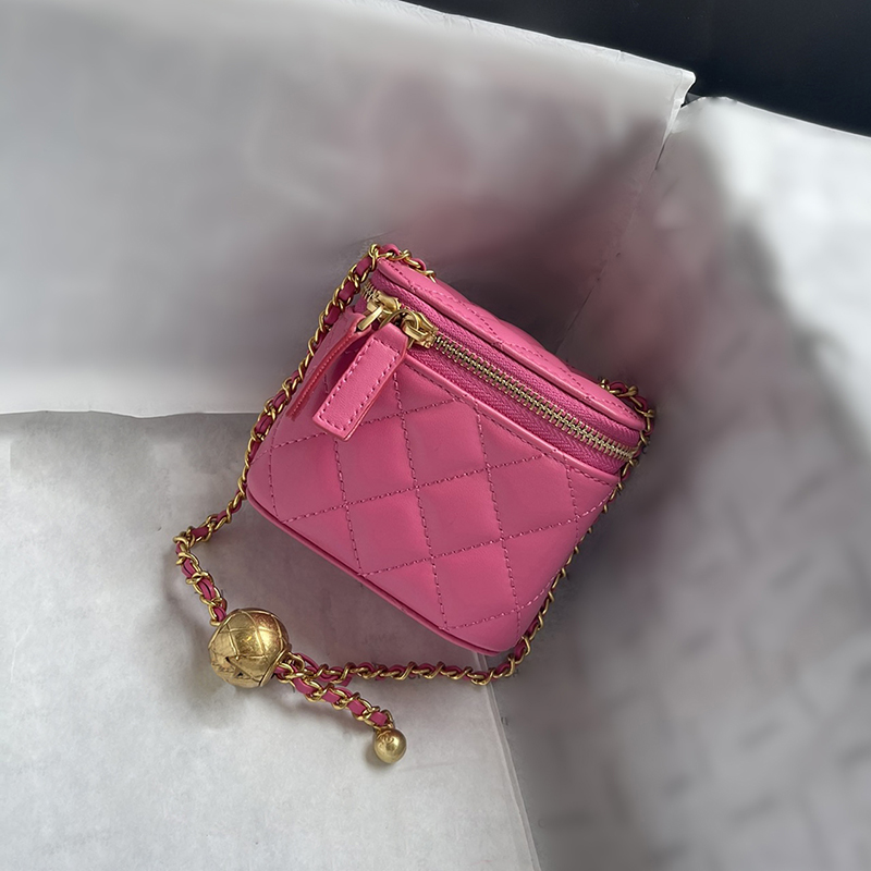 chain makeup bag luxury designer bags women lattice crossbody black wallet leather purses mini cross body Bag lady quality genuine leather should-image-972319907