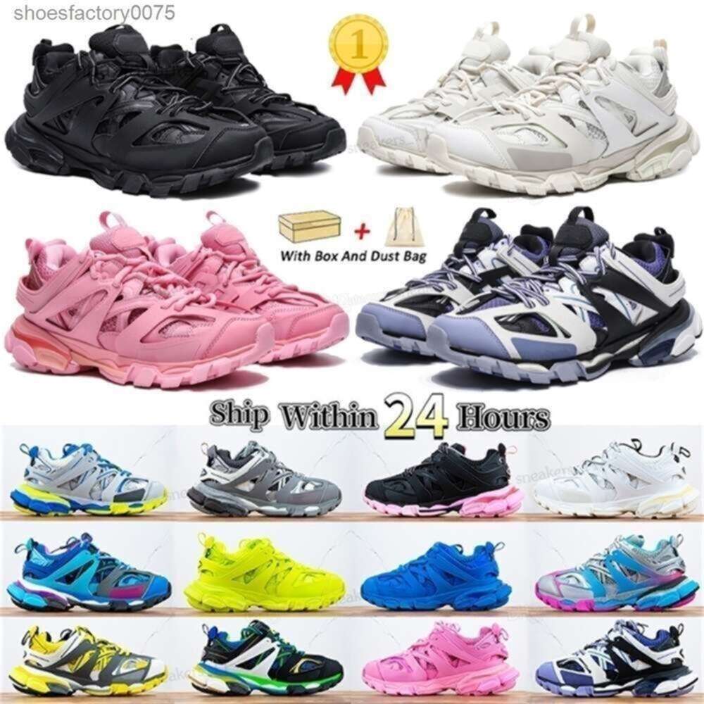 Track 3 LED Shoe Casual Shoes Track 3.0 S Sneakers Paris Men Designers Women Triple White Black Pink Grey Beige Tracks 3 Sport Snea-image-971870744