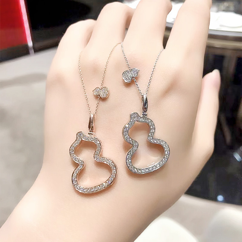 Designer Brand Classic Kirin Gourd Necklace 925 sterling silver Diamond necklace luxury jewelry Rose Gold plated with 18K gold Valentine Day gift