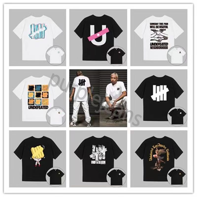 2024 Undefeated Good Qaulity Summer Mens Designer T Shirt Tees 100% Cotton Print Fashion Casual Couples Short Sleeves Tee Men T-Shirt-image-972117587