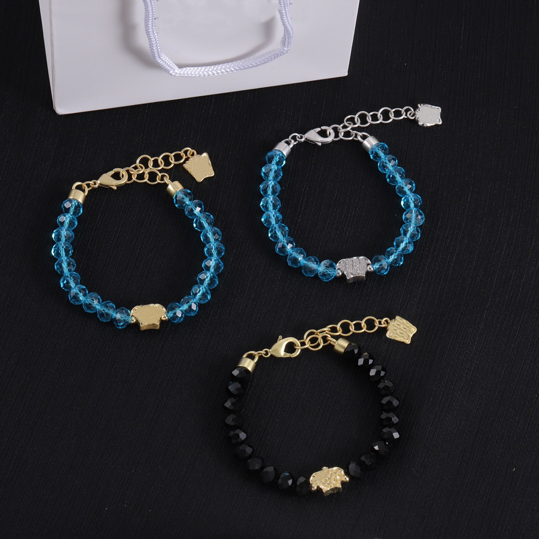 Bracelet à breloques pour hommes et femmes, chaîne en or plaqué, fourniture de Bracelets
