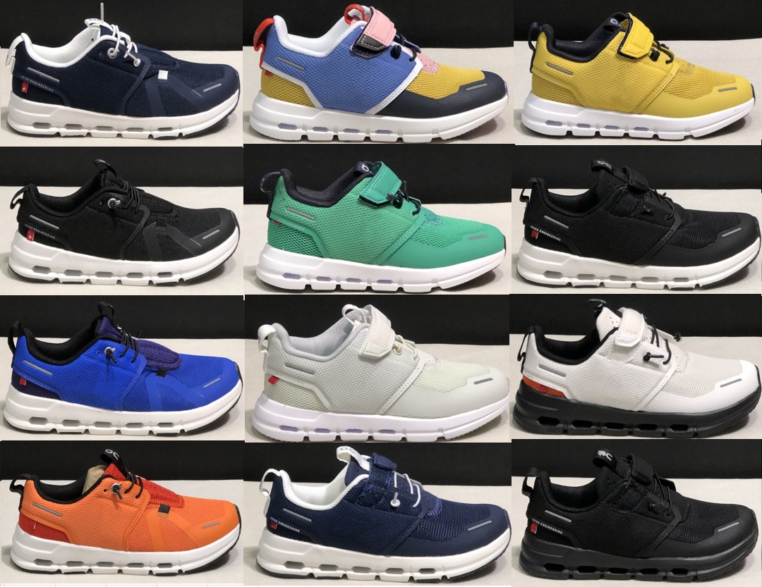 Cloud 5 Kids running shoes Youth Infant Toddlers designer Trainers Boys Girls kid shoe sneakers pink green yellow boy children sneaker 