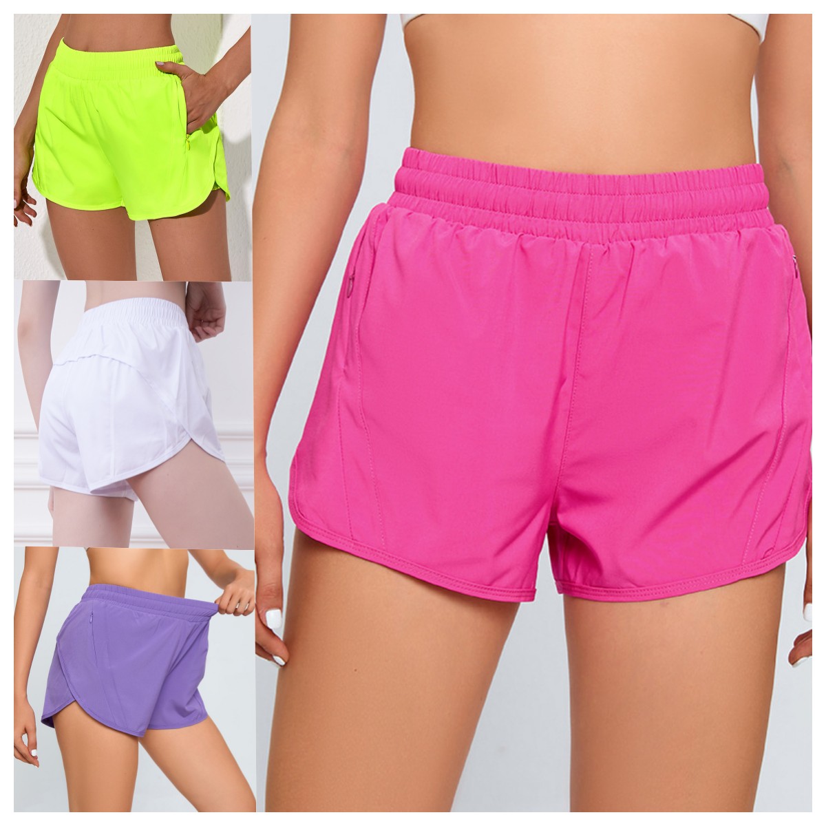 Women shorts high biker waist pants fitness gym sportswear cycling women yoga shorts 28 colors gym athletic workout shorts yoga shorts quick dry-image-973054744