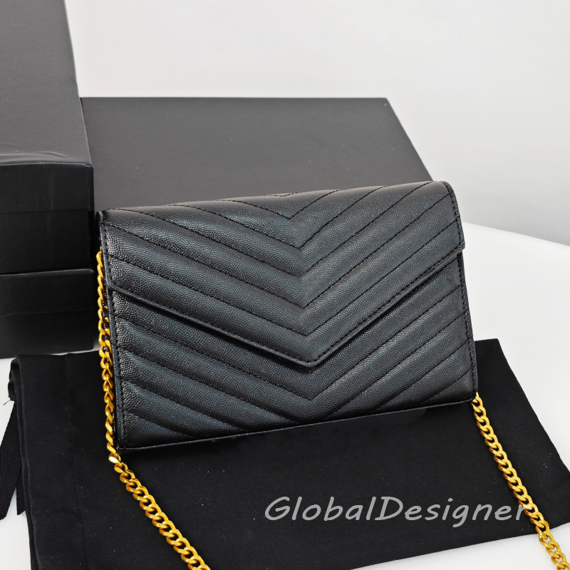 Designer Chain Crossbody Bag caviar mini cross body Classical Women Shoulder Bags Lady Fashion Purses Handbags Party Dress Wallets Cluth Evening-image-973213825