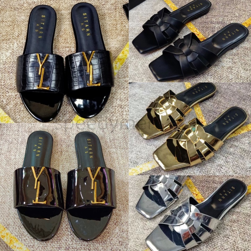Y+5+L Designer Slippers Sandals Slides Platform Outdoor Fashion Wedges Shoes for Women Non-slip Leisure Ladies Slipper Casual Summer Wide Flat Fl-image-973340000