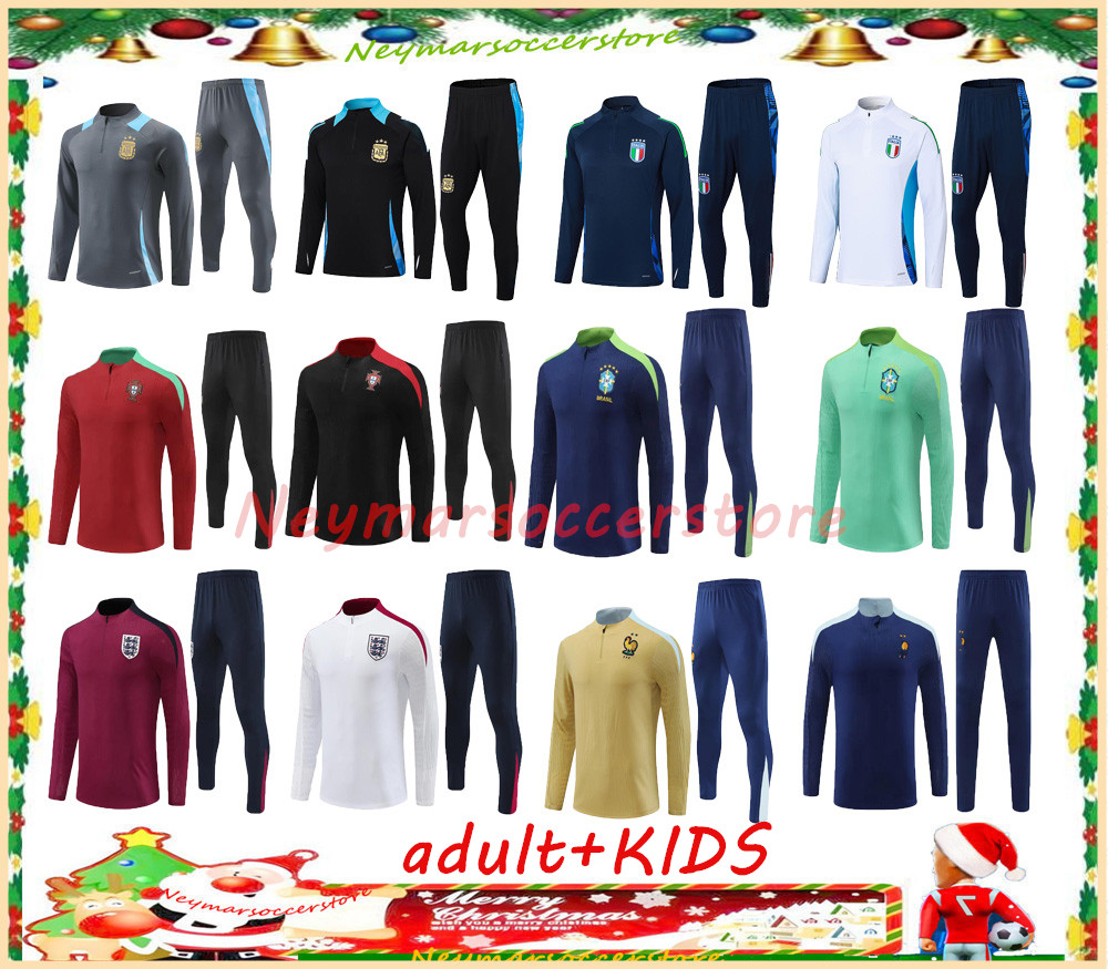 24 25 Various national teams Brazil englands tracksuit 2024 2025 Men kids soccer Training suit chandal survetement futbol survetement maillot de-image-883360996