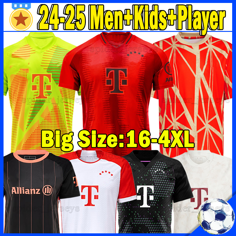 XXXL 4XL 23 24 25 KANE Soccer jerseys BAYERN DE LIGT SANE MULLER SANE GNABRY DAVIES KIMMICH 2024 2025 COMAN munich kids Kits Fans Player versions Football shirts 