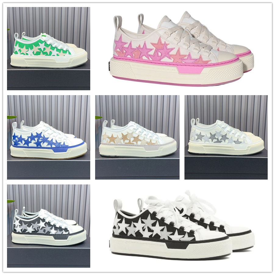 Casual Shoes Men Women Designer Sneaker Lace Up Shoe Stars Canvas Flat Lace Up Black White Red Pink Green Blue Dark Grey Beige Platform Trainers-image-903029665