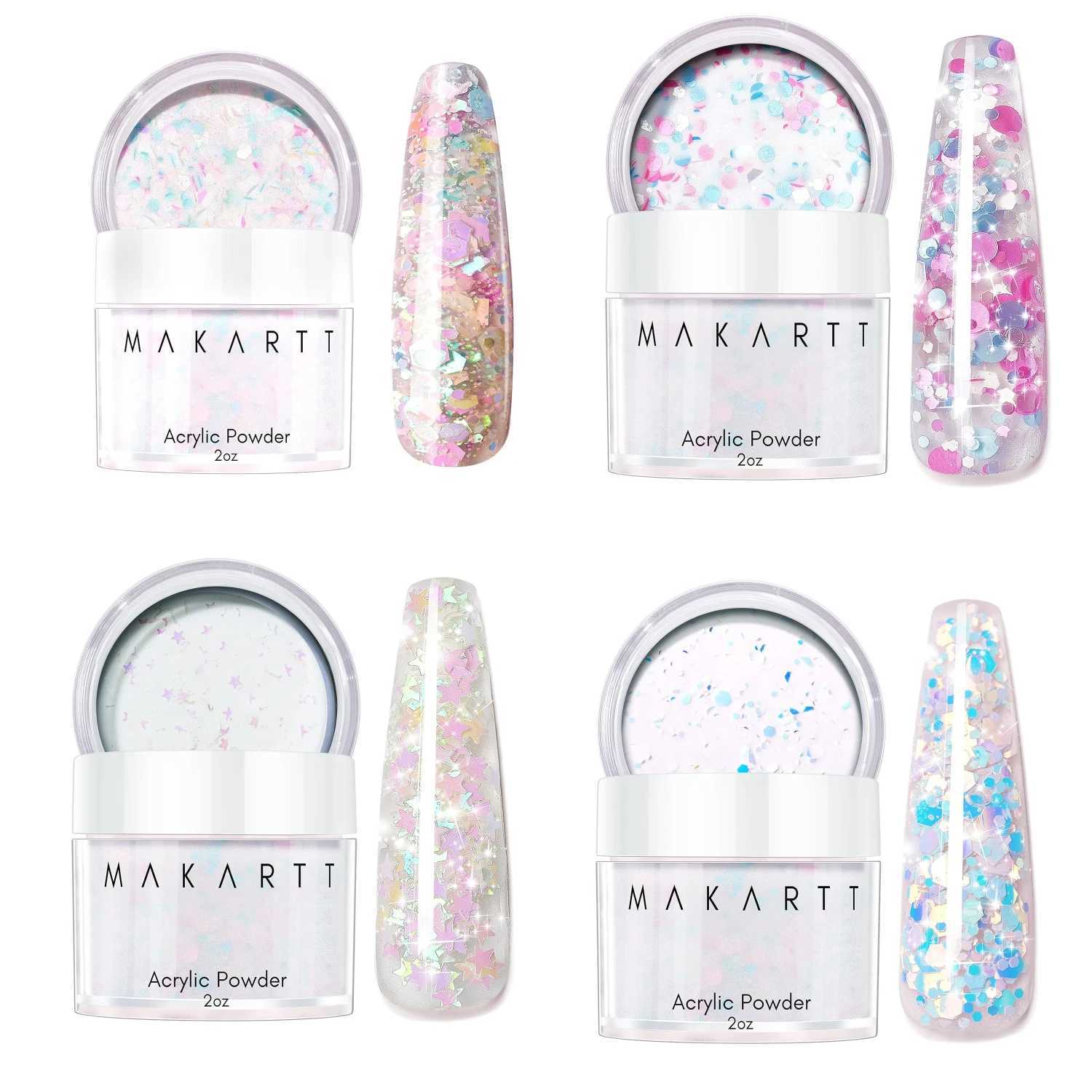 Nail Gel Makartt Acrylic Powder 2oz Glitter for Extension Professional Shiny Nails Q240507-image-1048718352