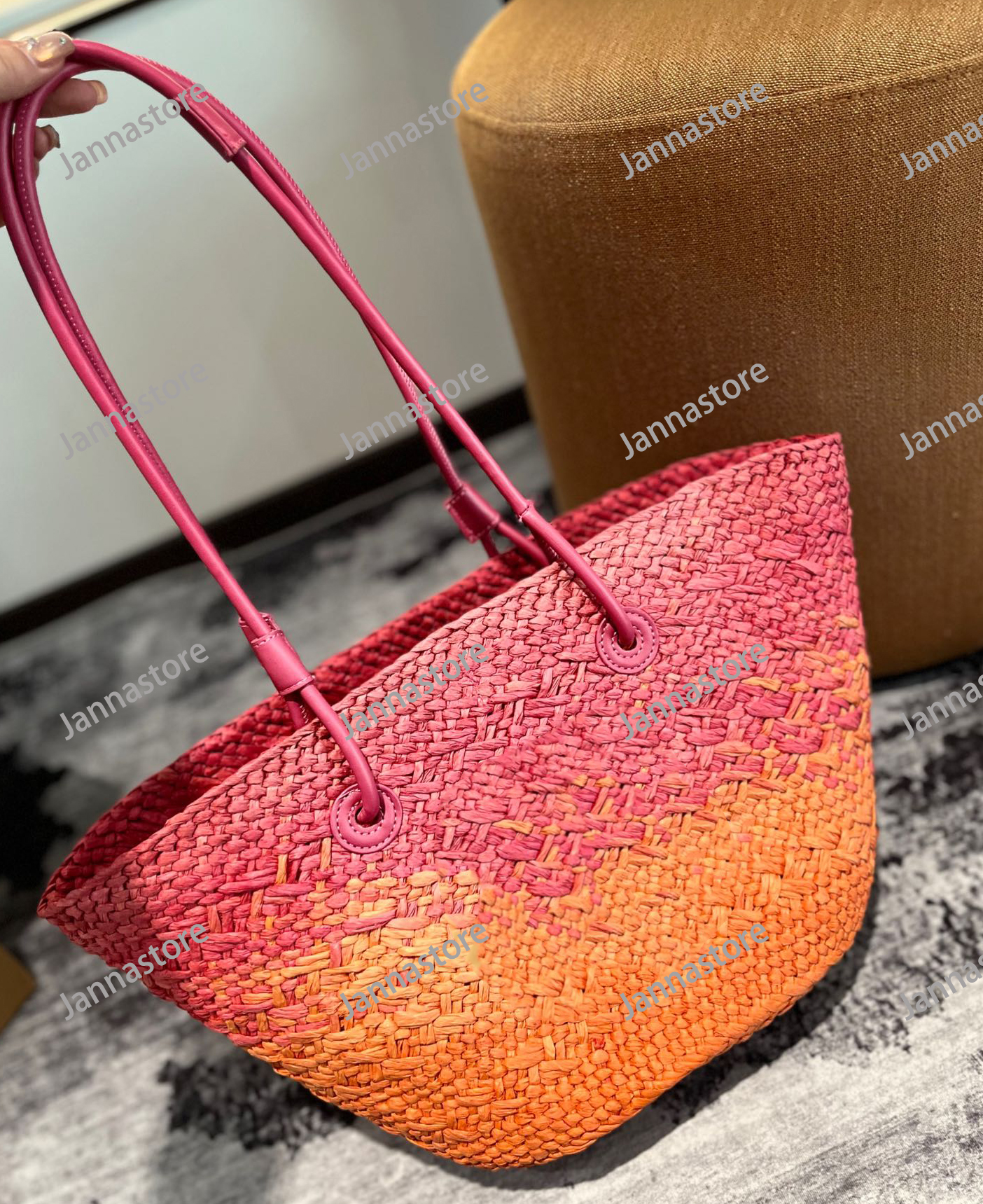 2024 DesignersClassic Luxurys Shopping bags Grass woven vegetable basket-image-973580956