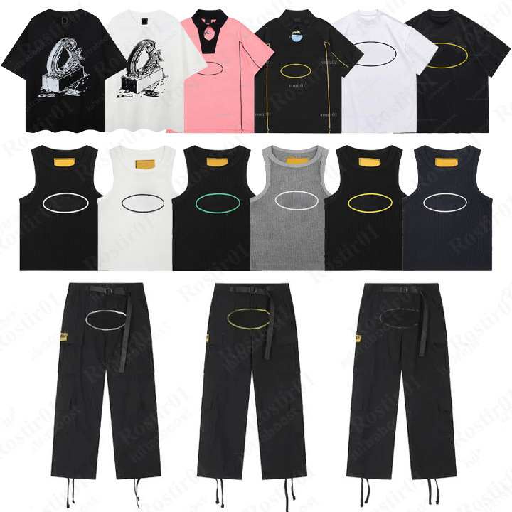 cargo shorts pants men pants cargos Demon Designer Trousers Street wear Hip Hop Printed pant Military Retro Multi pockets Straight Loose Couple Trouser 